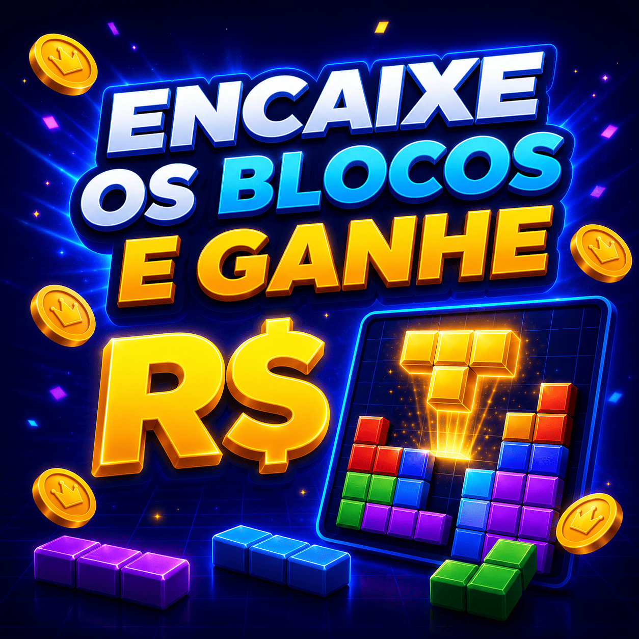 Block Cash — encaixe os blocos e ganhe prêmios em reais
